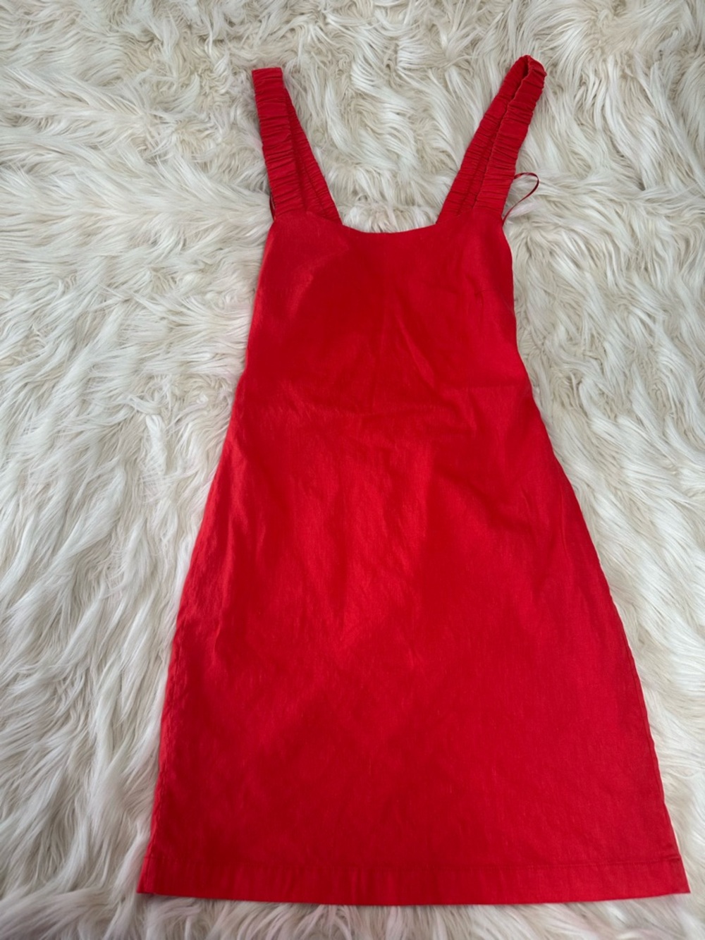 ZARA Red Mini Dress Size Small | Sleeveless Strappy | Minimalist Chic - Picture 3 of 11